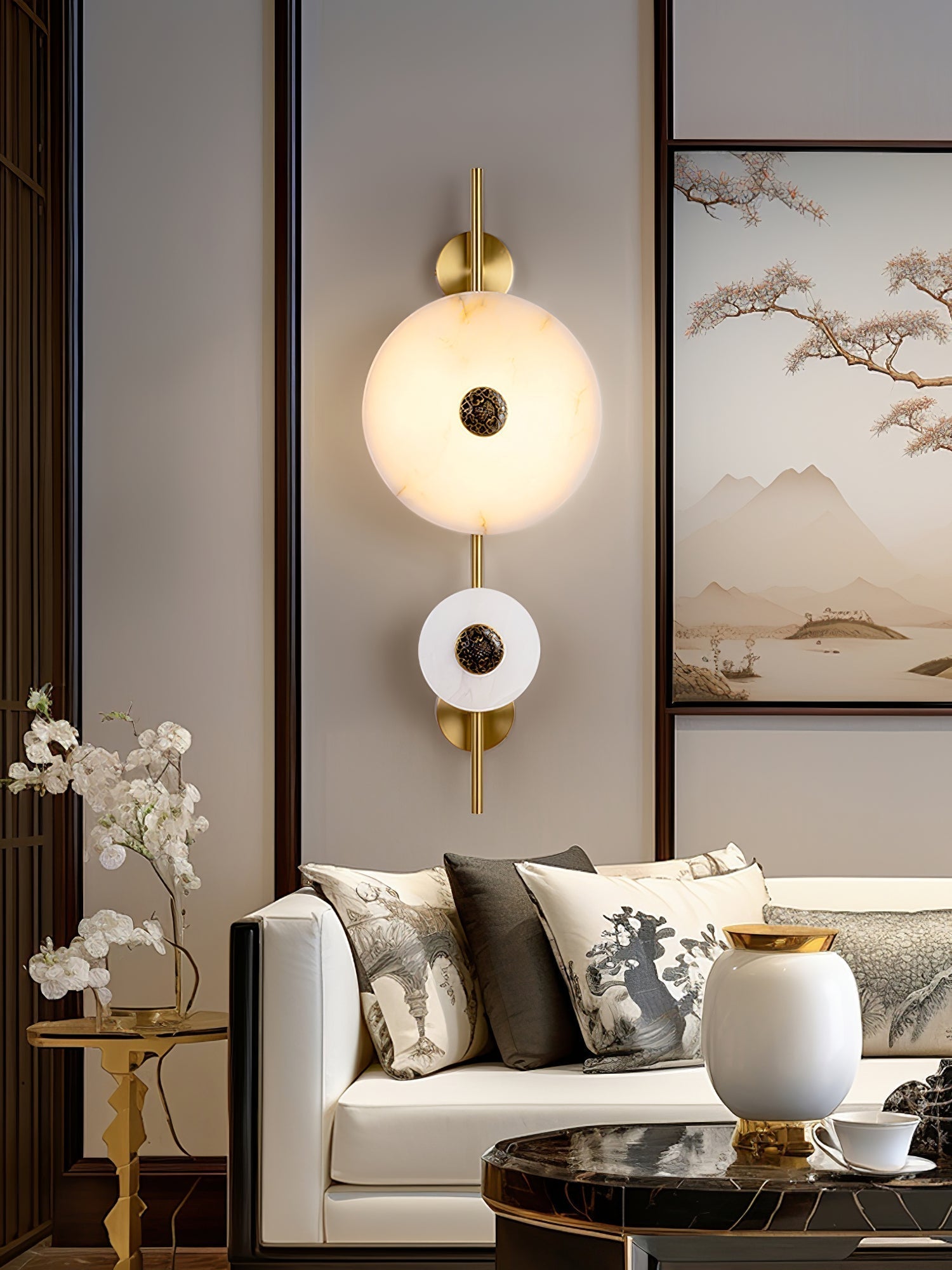 Alabaster Eclipse Wall Light Wall lamp
