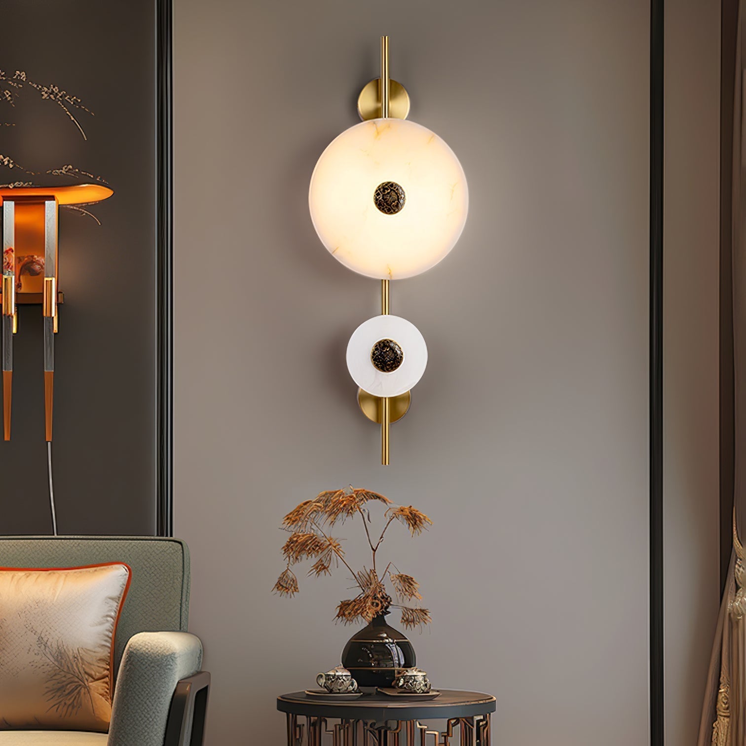 Alabaster Eclipse Wall Light Wall lamp