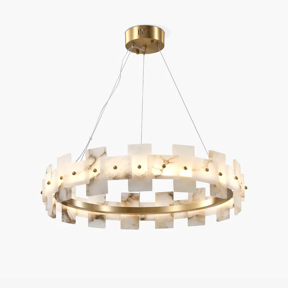 Alabaster Halo Chandelier Chandelier
