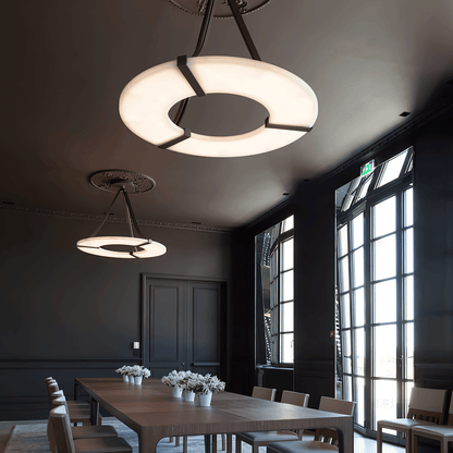 Alabaster Halo Pendant Light Chandelier