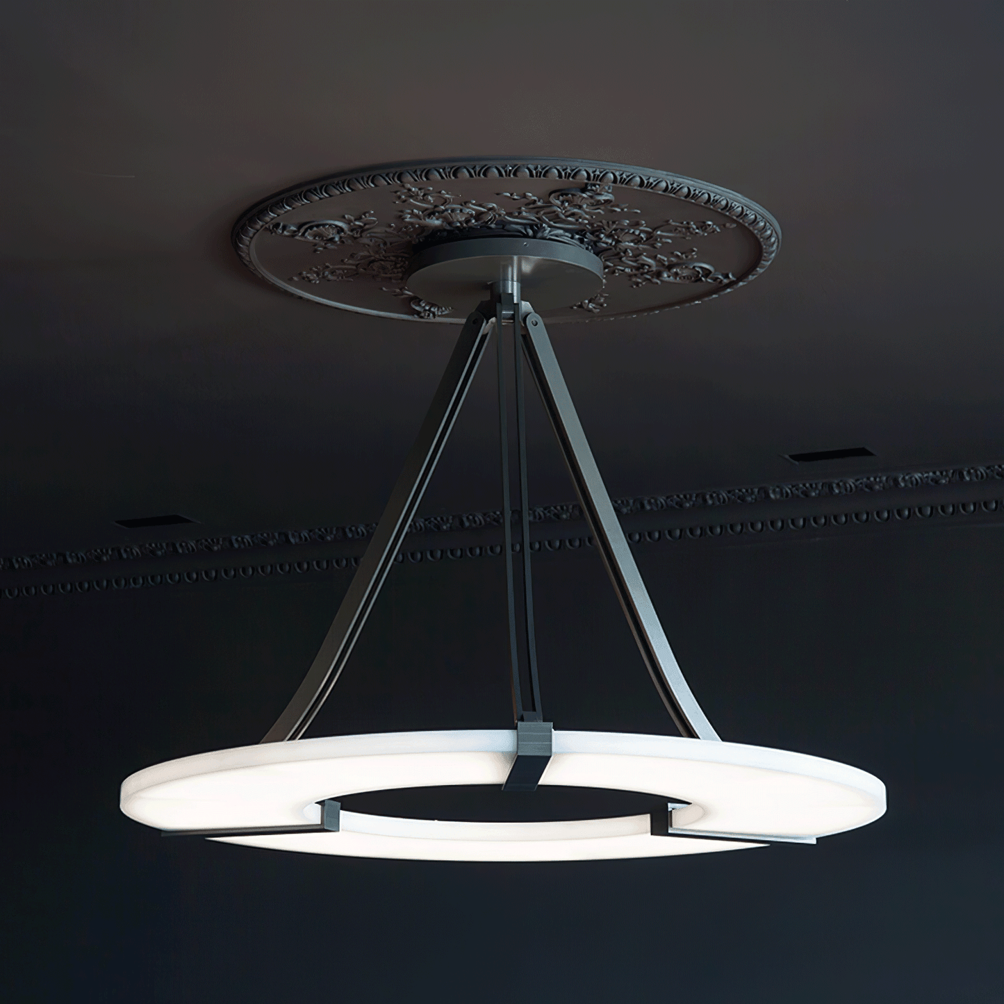 Alabaster Halo Pendant Light Chandelier