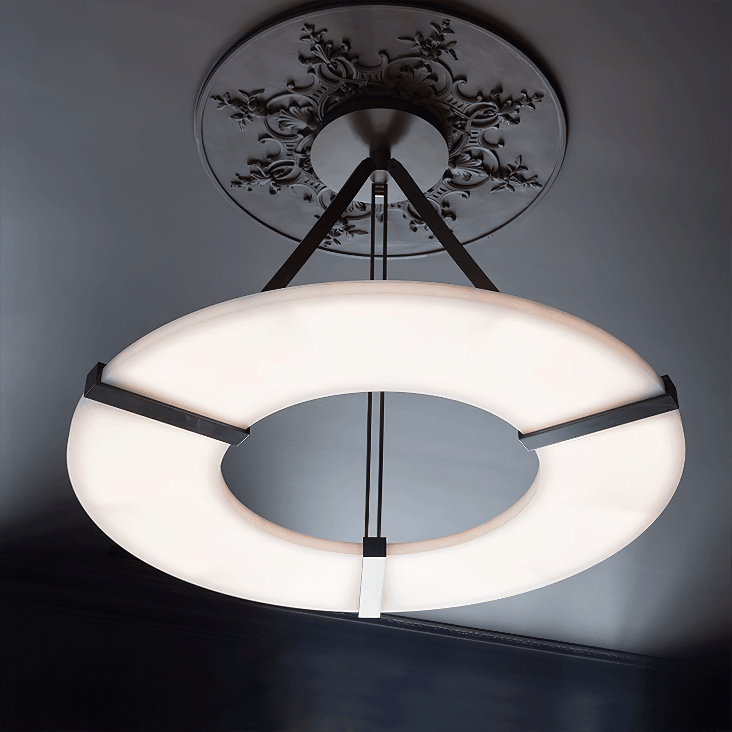 Alabaster Halo Pendant Light Chandelier