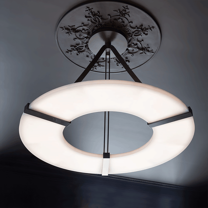 Alabaster Halo Pendant Light Chandelier