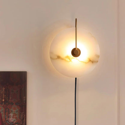 Alabaster LED Plug-In Wall Lamp Wall lamp