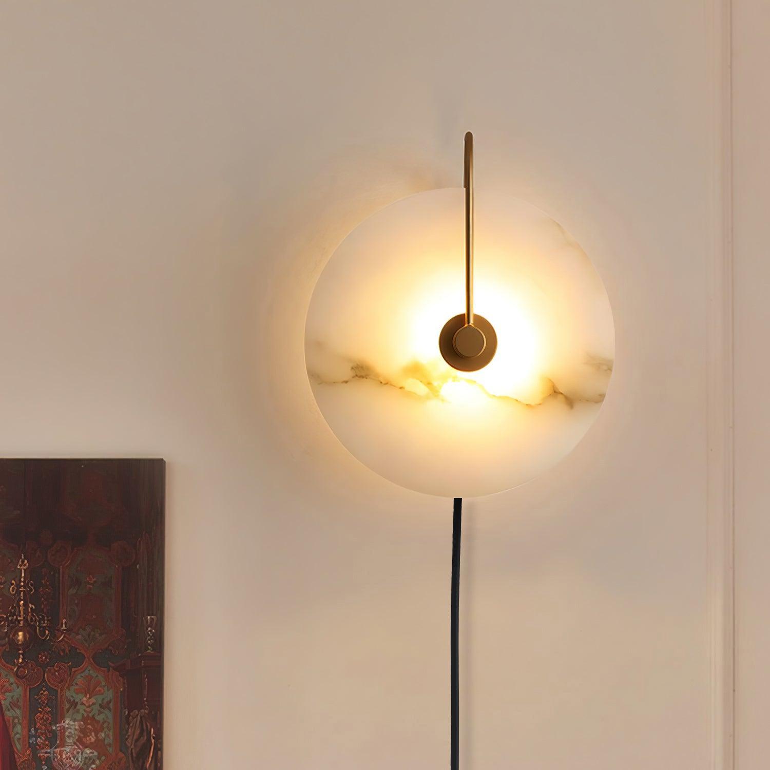 Alabaster LED Plug-In Wall Lamp Wall lamp