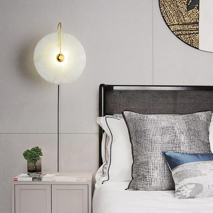 Alabaster LED Plug-In Wall Lamp Wall lamp