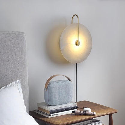 Alabaster LED Plug-In Wall Lamp Wall lamp