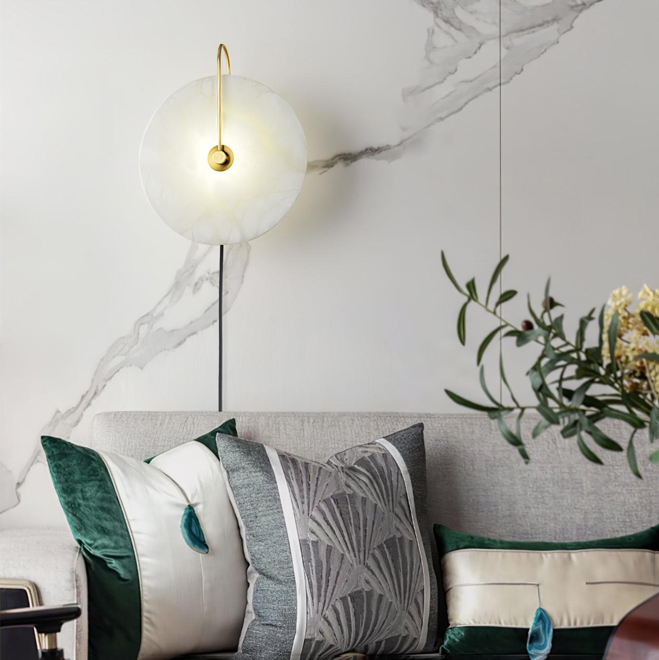 Alabaster LED Plug-In Wall Lamp Wall lamp