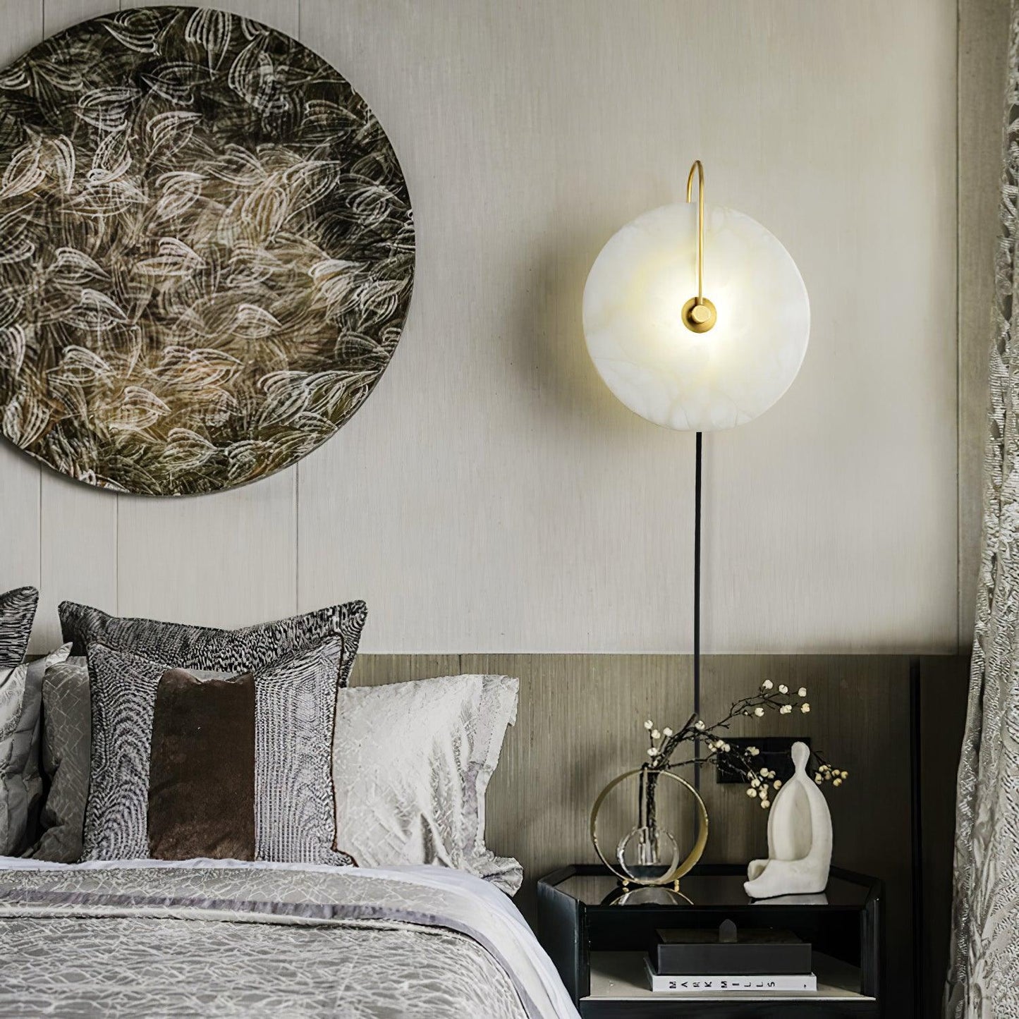 Alabaster LED Plug-In Wall Lamp Wall lamp