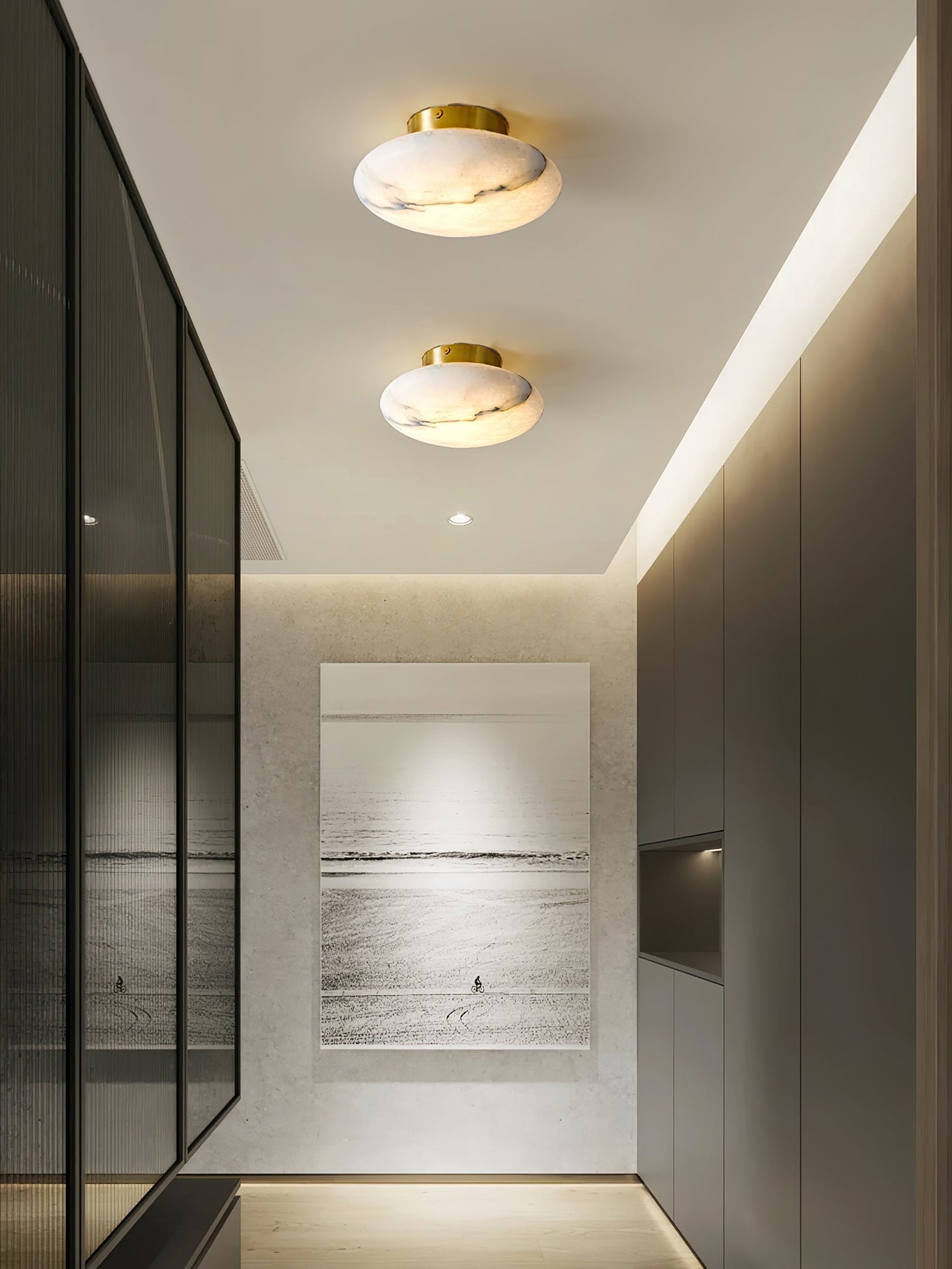 Alabaster Oval Ceiling Lamp Ceiling lamp