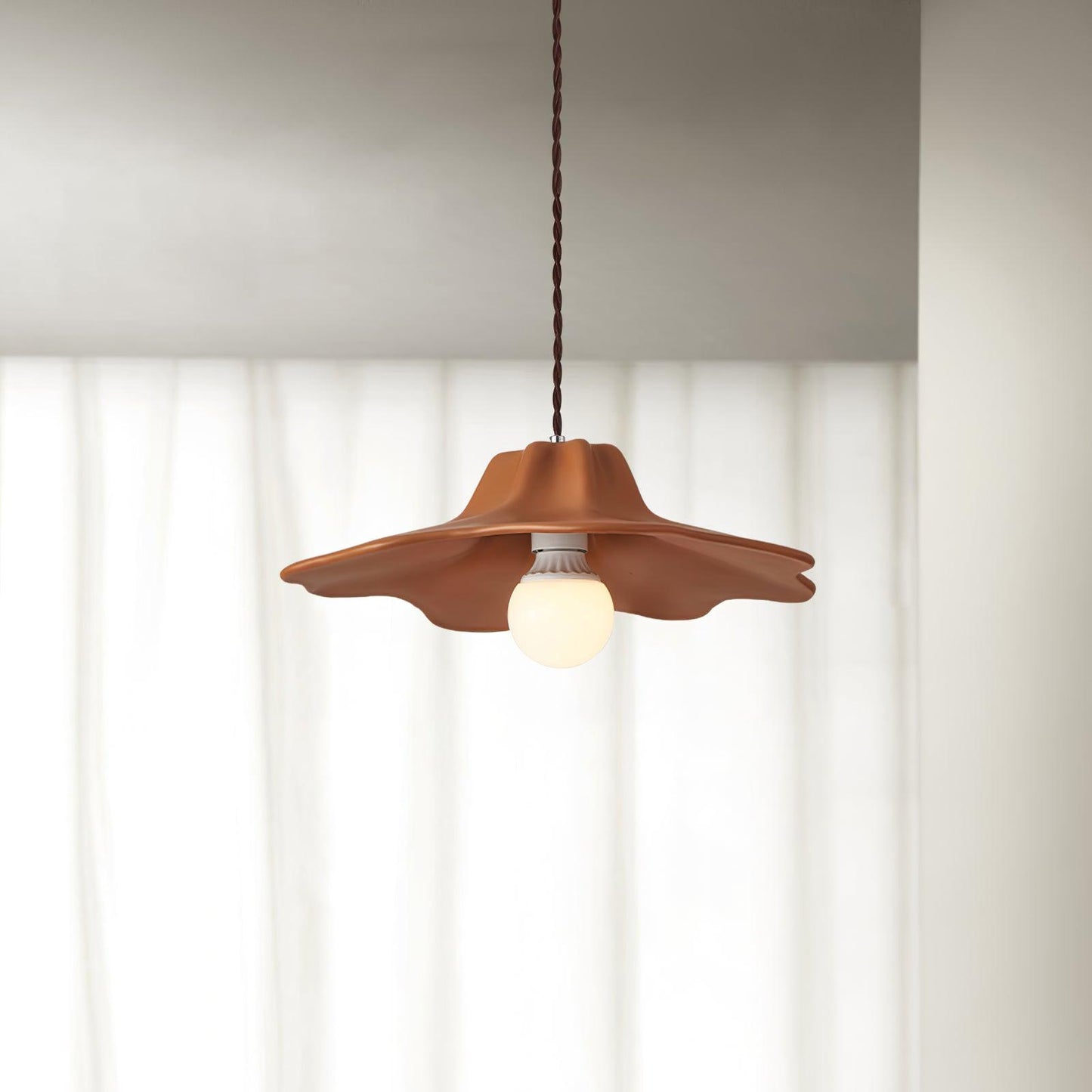 Alien Pendant Lamp Dia 16.5″ x H 3.9″/ Dia 42cm x H 10cm / Orange Pendant light
