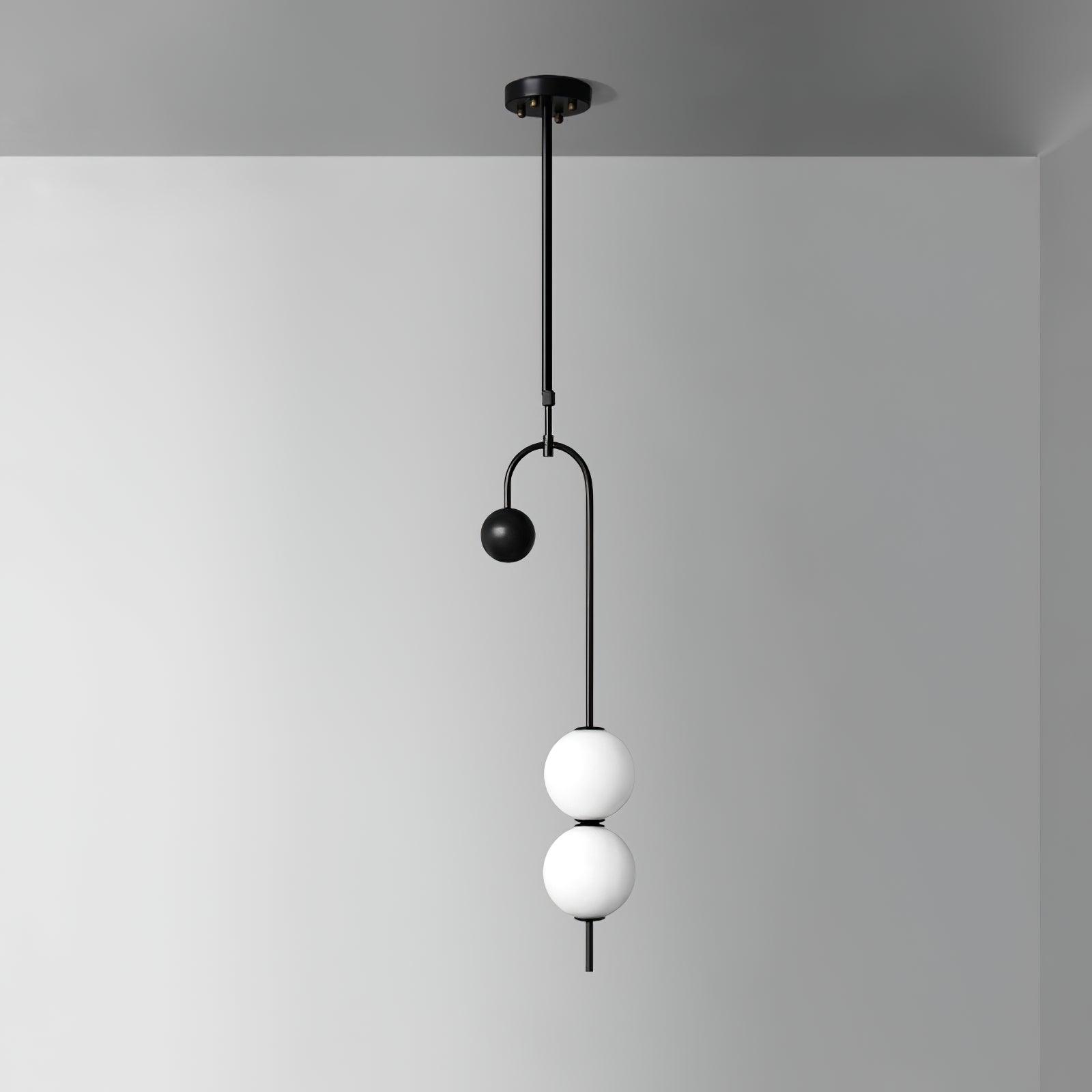 Alina Pendant Light Style A Dia 8.7″ x H 39.4″ / Dia 22cm x H 100cm / Black & White / Warm White Pendant light