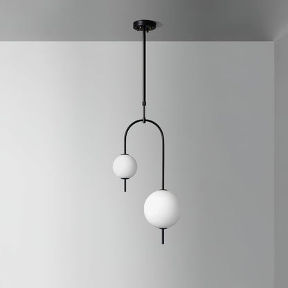 Alina Pendant Light Style B Dia 14.9″ x H 39.4″ / Dia 38cm x H 100cm / Black & White / Warm White Pendant light