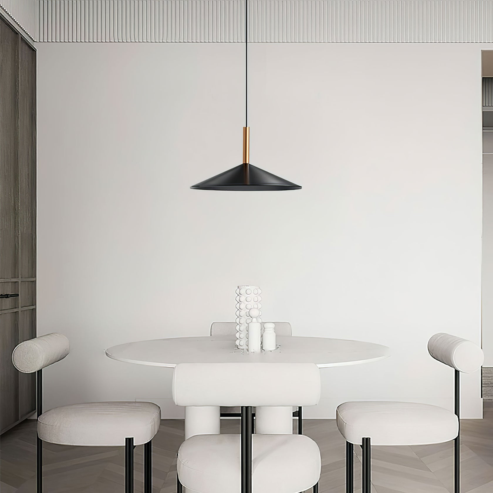 Altura Pendant Lamp Dia 12.8″ x H 9.1″ / Black / Warm Light Pendant light