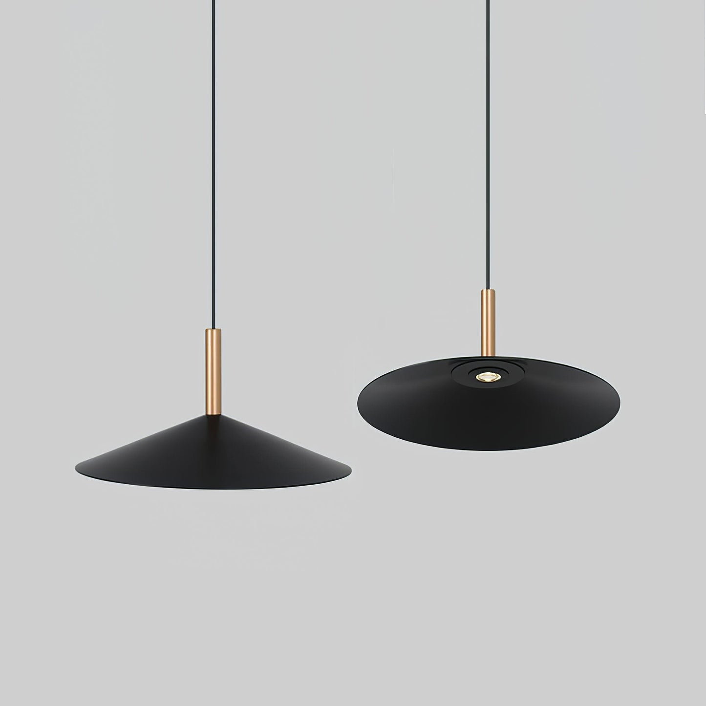 Altura Pendant Lamp Dia 12.8″ x H 9.1″ / Black / Warm Light Pendant light