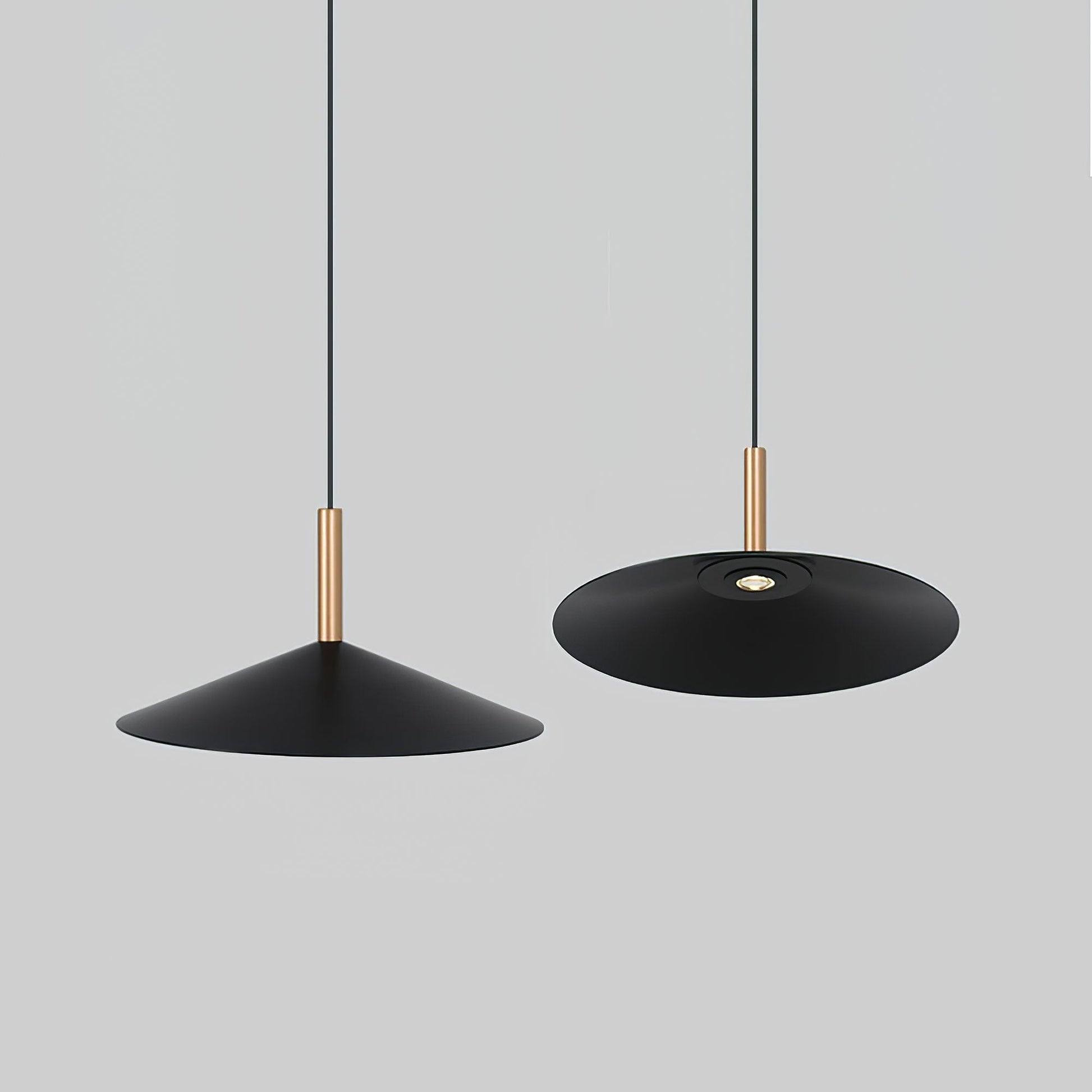 Altura Pendant Lamp Dia 12.8″ x H 9.1″ / Black / Warm Light Pendant light
