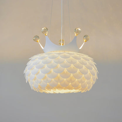 Aluvia Crown Pendant Lamp Dia 15.7″ x H 21.2″/ Dia 40cm x H 54cm / White Pendant light
