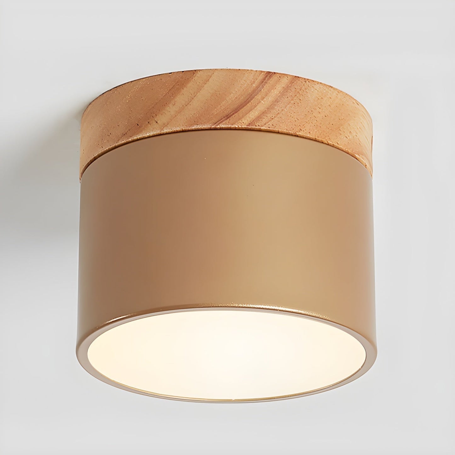 Alva Wooden Surface Downlight ? 3.9″ x H 3.1″ / Coffee / Warm Light 1001 Ceiling lamp