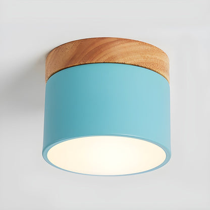 Alva Wooden Surface Downlight ? 3.9″ x H 3.1″ / Blue / Warm Light 1001 Ceiling lamp