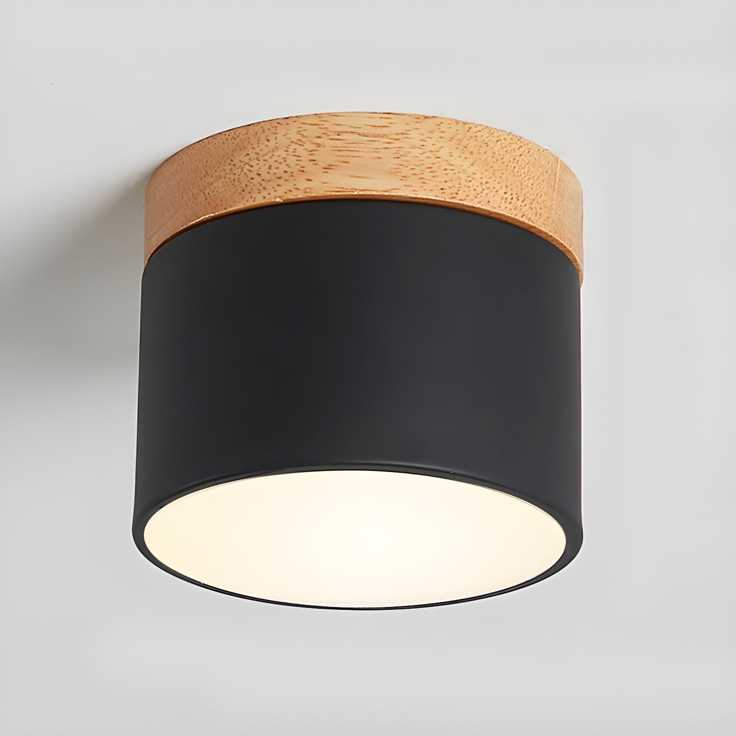 Alva Wooden Surface Downlight ? 3.9″ x H 3.1″ / Black / Warm Light 1001 Ceiling lamp