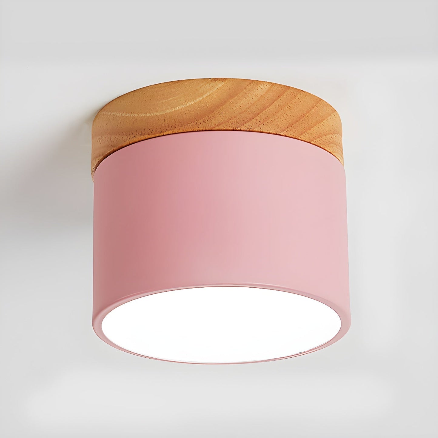 Alva Wooden Surface Downlight ? 3.9″ x H 3.1″ / Pink / Cool Light 1001 Ceiling lamp