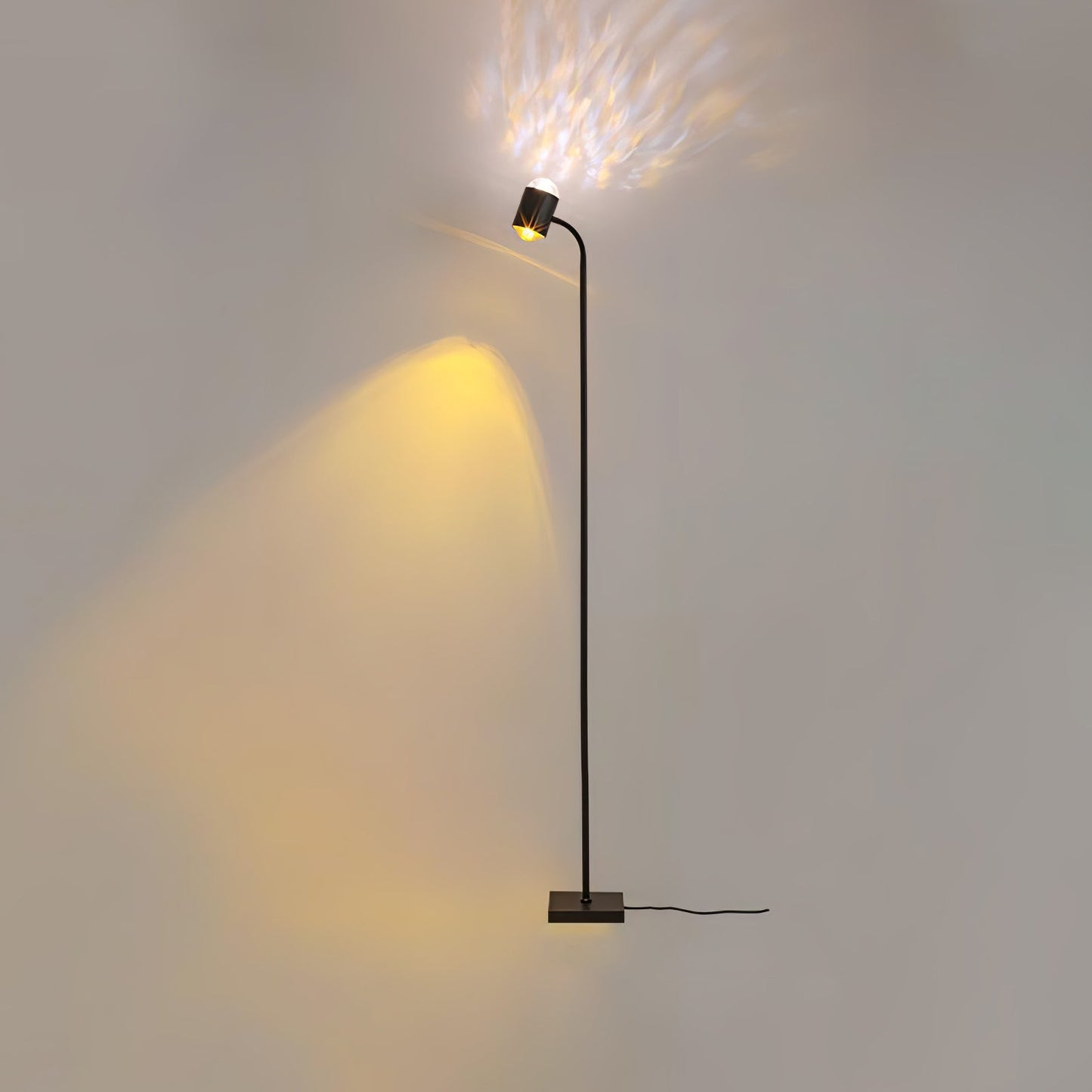 Ambient Floor Lamp 1 lamp ? 6.3″ x H 57.1″ / Dia 16cm x H 145cm (Power ~15W) / Black / USB Plug Floor lamp