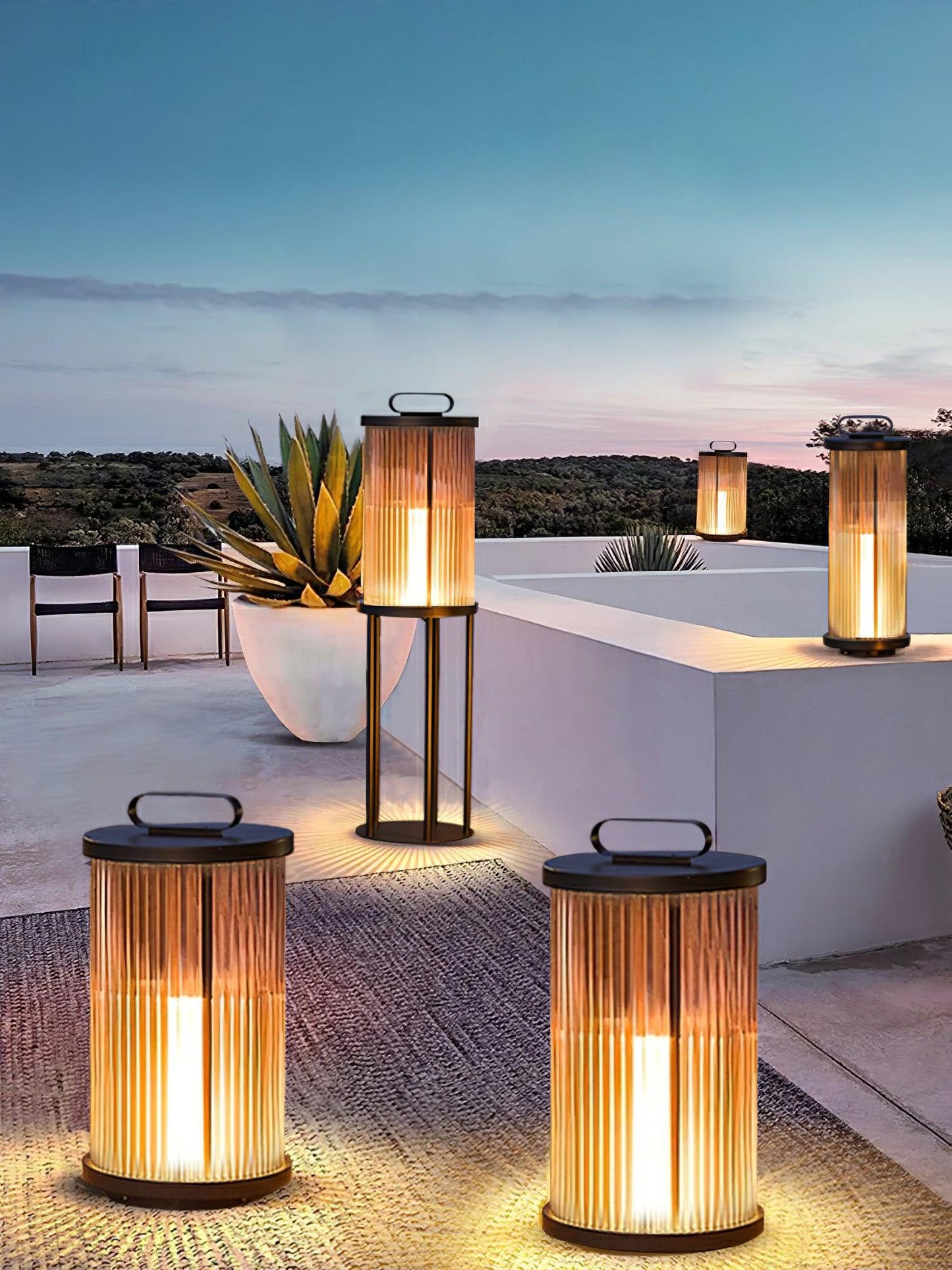 Lantern Garden Solar Outdoor Light Floor lamp