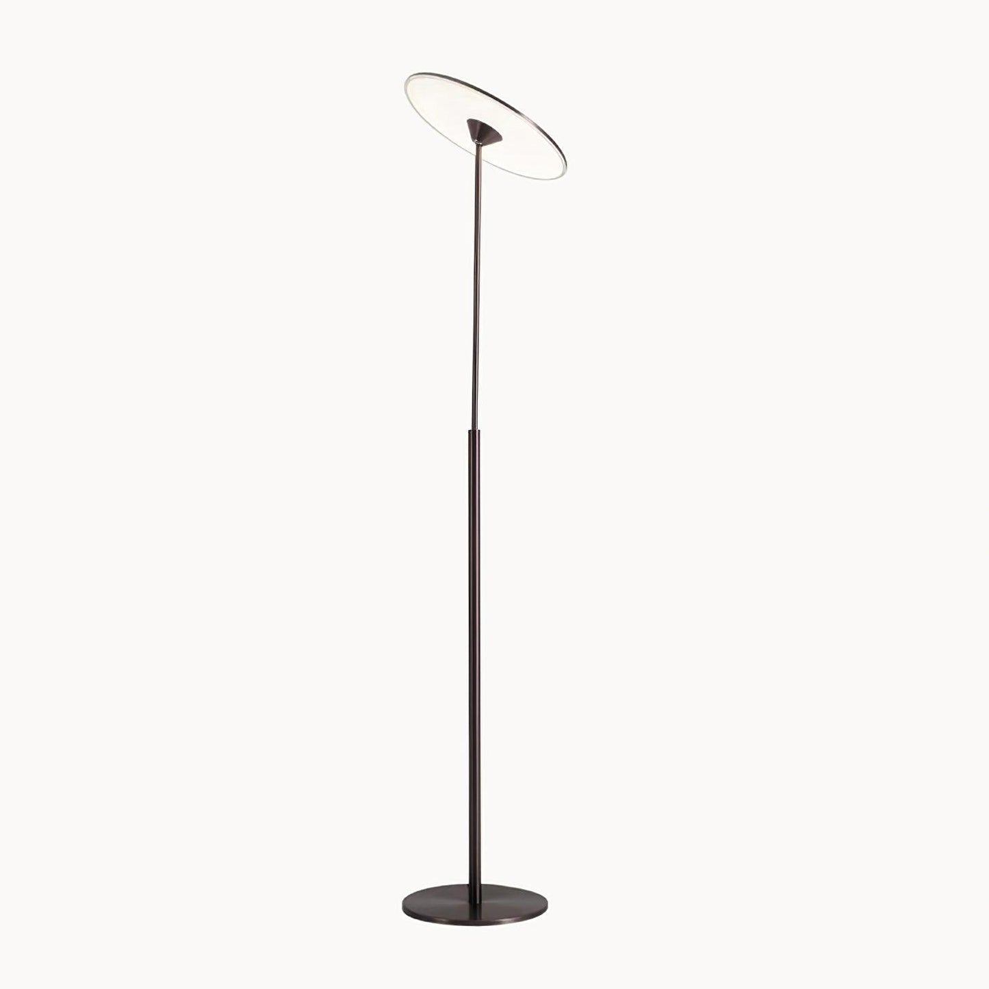 Ambra LED Floor Lamp Dia 13.8″ x H 59.8″ / Dia 35cm x H 152cm / Brown & White / US Plug Floor lamp