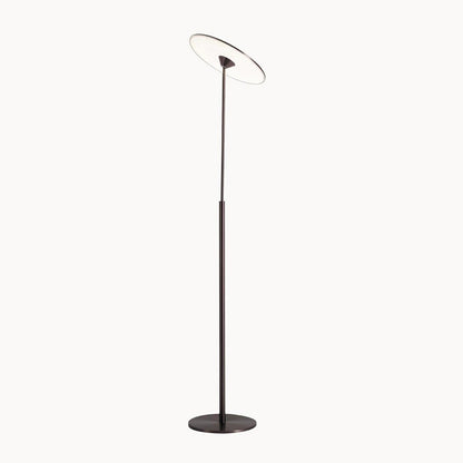 Ambra LED Floor Lamp Dia 13.8″ x H 59.8″ / Dia 35cm x H 152cm / Brown & White / US Plug Floor lamp