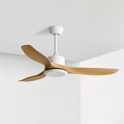 Amelia Ceiling Fan Dia 42″ x H 9.8″ / Nature Wood Grain & White (ABS blades) 1001 Ceiling fan