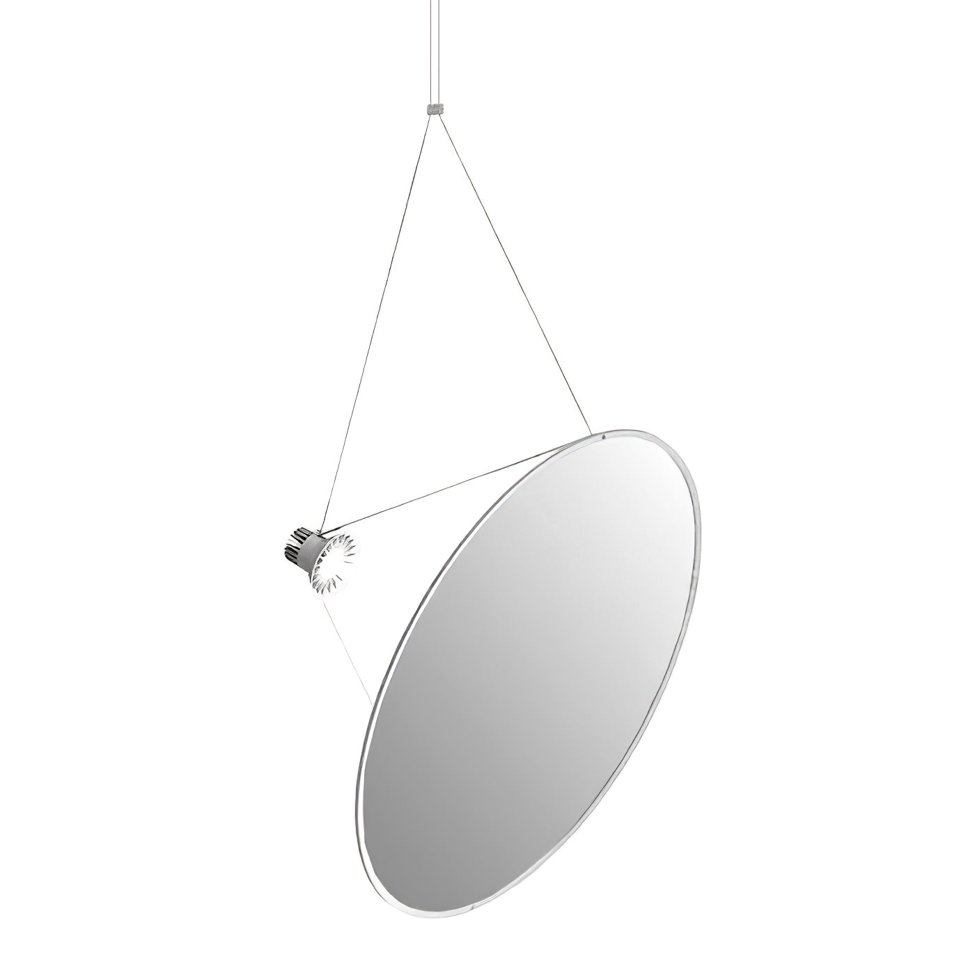 Amisol Pendant Lamp Dia 19.7’’ x 15.7’’ / Dia 50cm x H 40cm / Chrome / Warm Light Pendant light