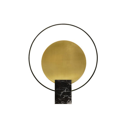 Amos Camden Table Lamp Dia 16.1″ x H 18.5″ / Dia 41cm x H 47cm / Black + Gold / US plug Table lamp