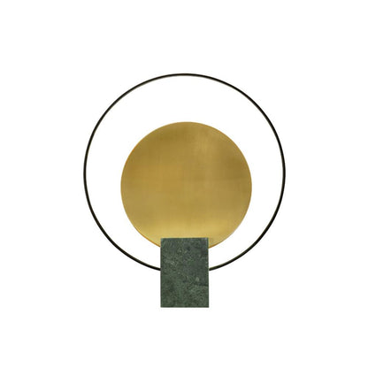 Amos Camden Table Lamp Dia 16.1″ x H 18.5″ / Dia 41cm x H 47cm / Green + Gold / US plug Table lamp