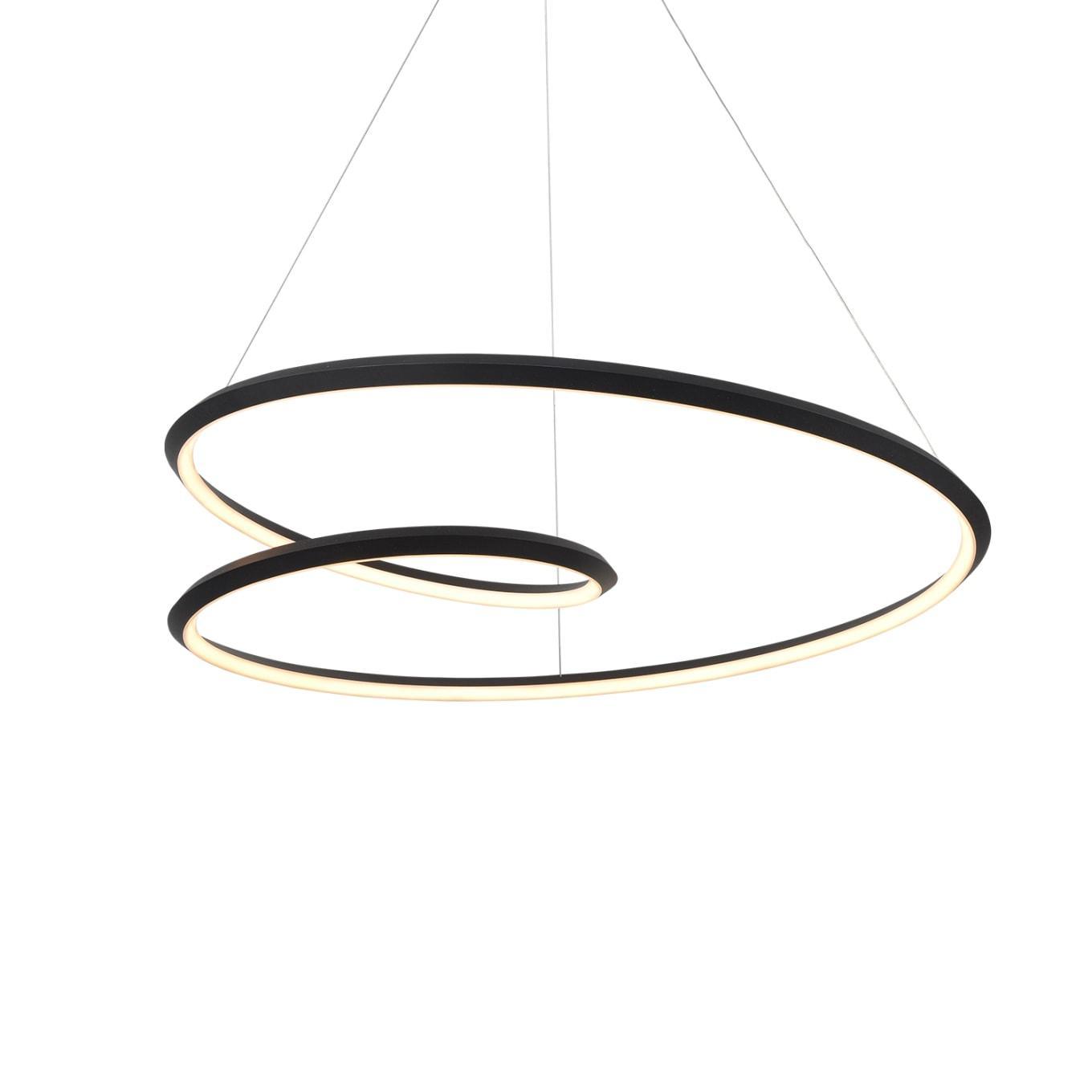 Ampersand Chandelier ? 23.6″ x H 9″ / Dia 60cm x H 23cm / Black / Warm Light Chandelier