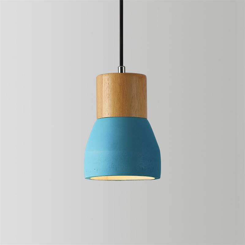 Andenon Cement Pendant Light ? 4.7″ x H 6.9″ / Dia 12cm x H 17.5cm / Blue Pendant light