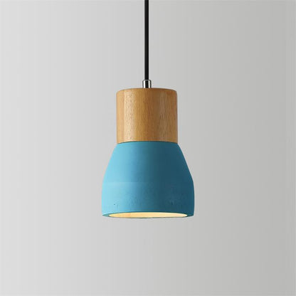 Andenon Cement Pendant Light ? 4.7″ x H 6.9″ / Dia 12cm x H 17.5cm / Blue Pendant light