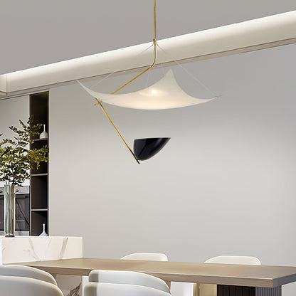 Angelo Lelii Pendant Light Dia 19.7″ x H 27.6″ / Dia 50cm x H 70cm / Gold & White & Black / Warm Light Pendant light