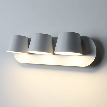 Angle Adjustable Reading Wall Lamp 3-Light: ? 15″ x H 3.9″ / White / Warm Light Wall lamp