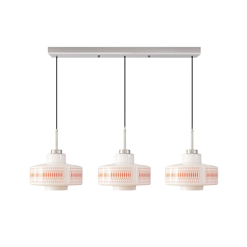 Anna Pendant Lamp 3 Heads: L 31.5″ x H 59″ / White Pendant light
