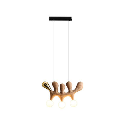 Antenna Pendant Lamp L 23.2’’ x H 15’’ / Wood Color Pendant light