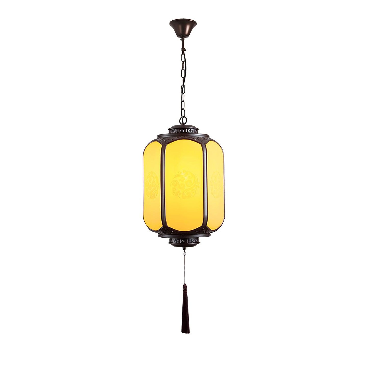Antique Lantern Pendant Light ? 7.9″ x H 12.6″ / Dia 20cm x H 32cm / Sepia & Yellow Pendant light