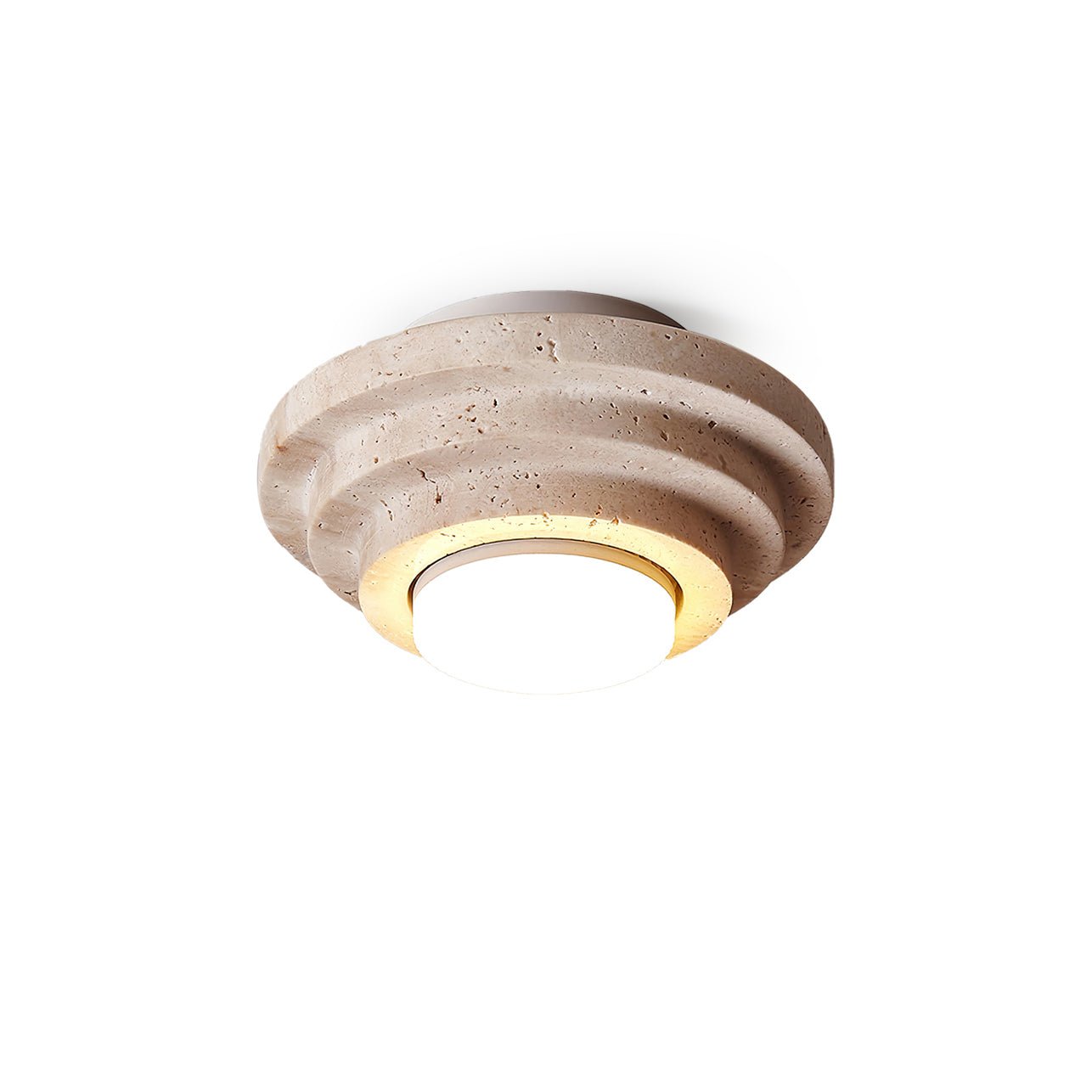 Aperture Ceiling Lamp Dia 6.7″ x H 3.9″ / Dia 17cm x H 10cm / Beige & White Ceiling lamp