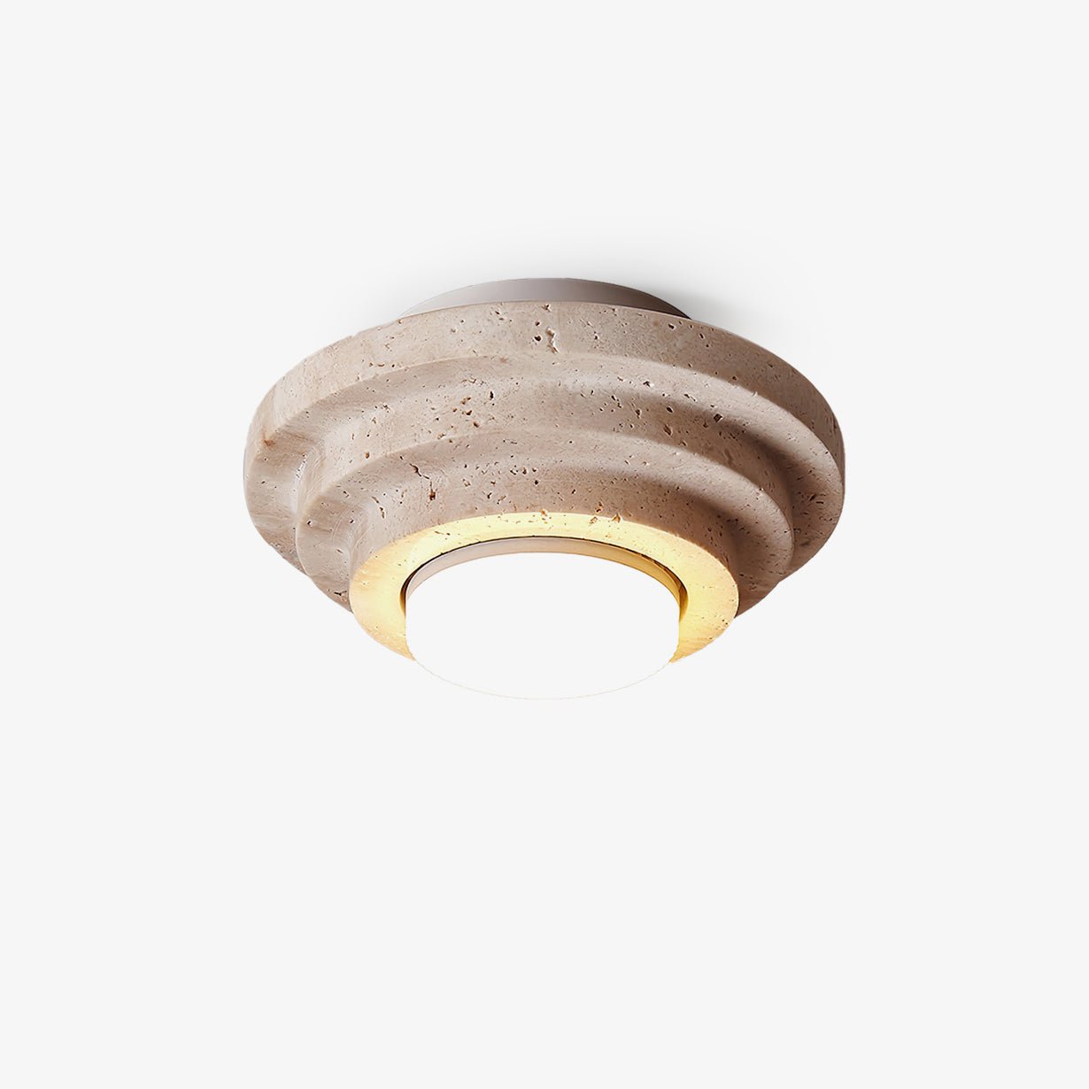 Aperture Ceiling Lamp Dia 6.7″ x H 3.9″ / Dia 17cm x H 10cm / Beige & White Ceiling lamp