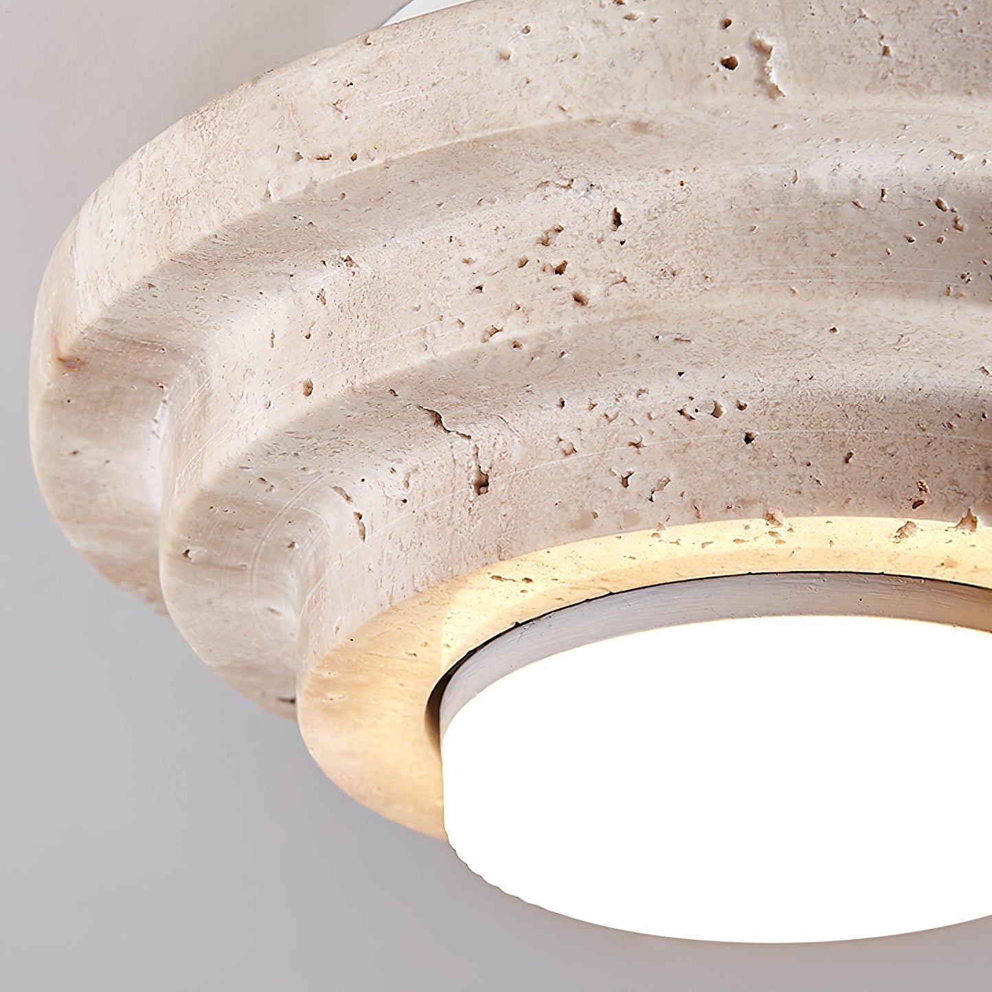 Aperture Ceiling Lamp Dia 6.7″ x H 3.9″ / Dia 17cm x H 10cm / Beige & White Ceiling lamp