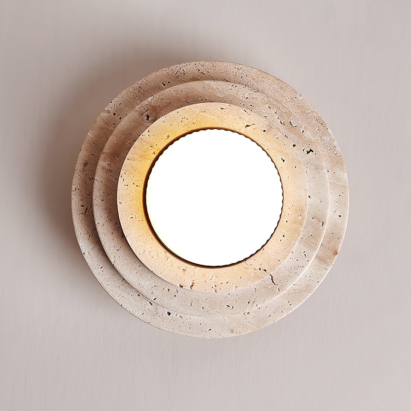 Aperture Ceiling Lamp Dia 6.7″ x H 3.9″ / Dia 17cm x H 10cm / Beige & White Ceiling lamp