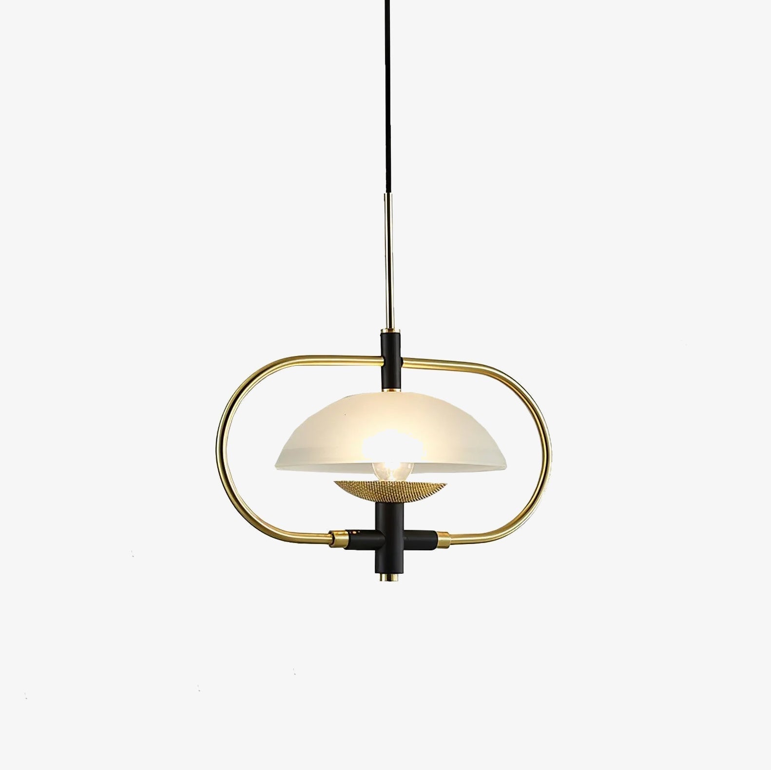 Aperture Pendant Light Dia 15.7″ x H 11″ / Dia 40cm x H 28cm / Gold & White Pendant light