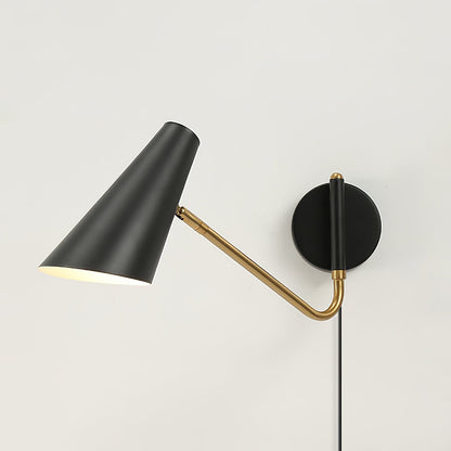 Apex Plug-in Wall Sconce Black & Gold / 1 Piece / US Plug Wall lamp