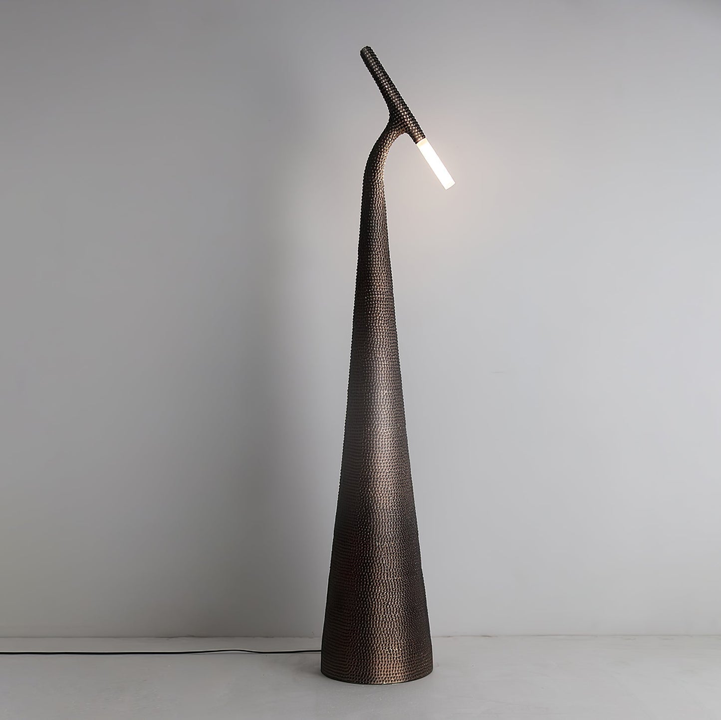 Apex Texture Floor Lamp Dia 11.8″ x H 65″ / Brown / US Plug Floor lamp