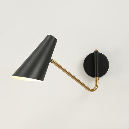Apex Wall Sconce Dia 16.5″ x H 7.5″ / Dia 42cm x H 19cm / Black & Gold / 1 Piece Wall lamp