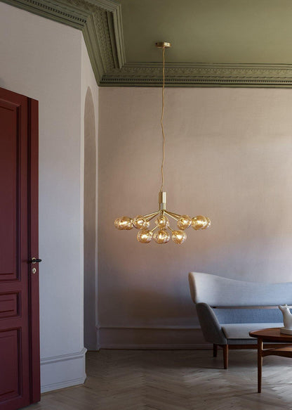 Glass Sphere Cluster Chandelier Chandelier